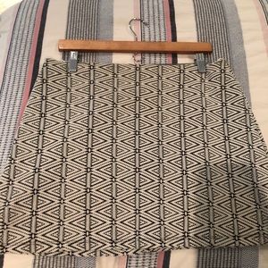 Topshop geometric mini skirt